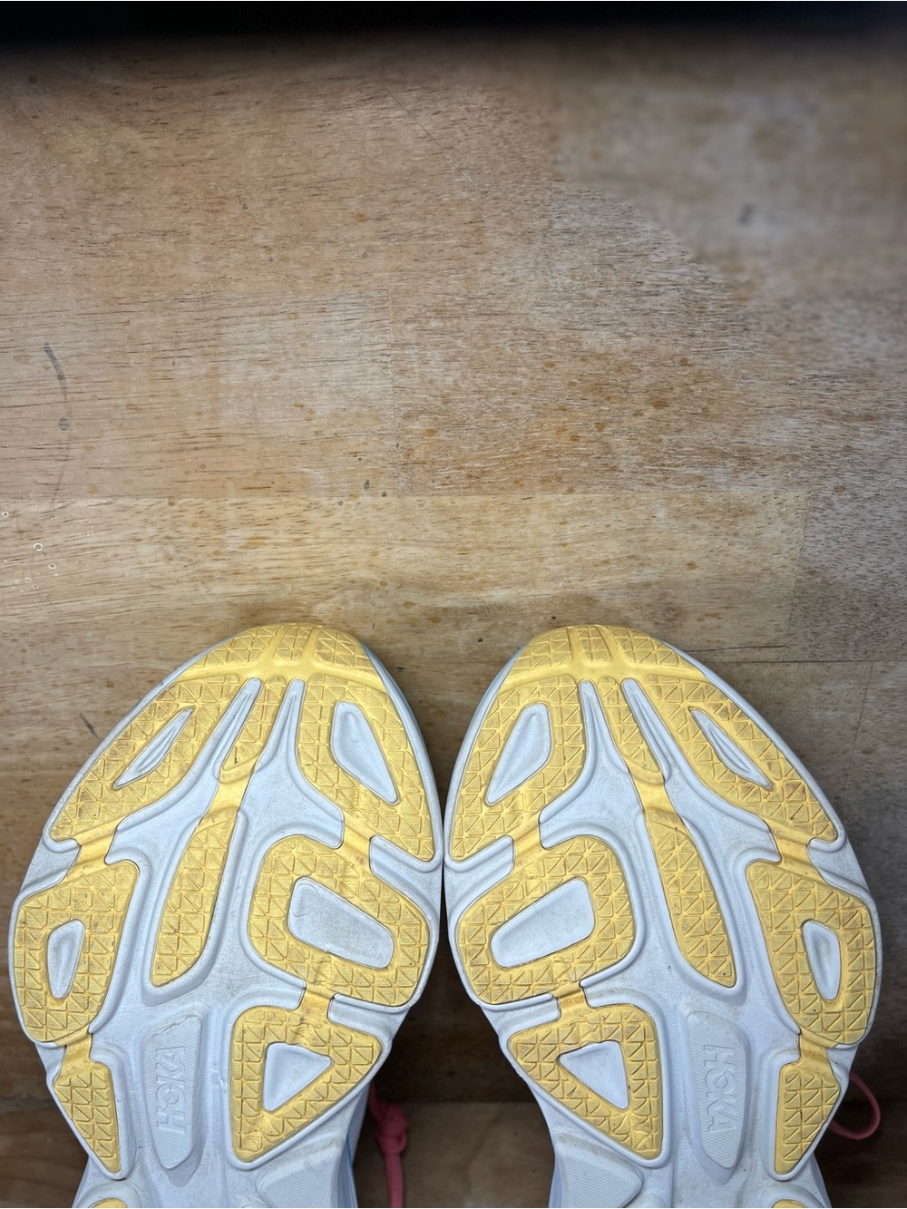 Hoka One One Bondi 8 REFLECTIVE Womens Sz 8.5 Running Shoes Sneakers White Blue - Picture 11 of 13